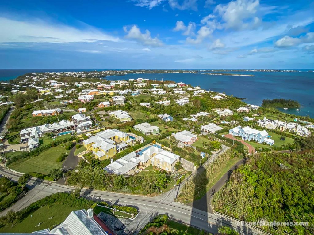 View from Gibbs Lighthouse, west island, Bermuda